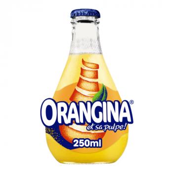 Orangina Sparkling Orange Juice Drink Glass 250ml