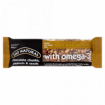 Eat Natural Bars With Benefits With Omega-3 Chocolate Chunks, Peanuts & Seeds 45g