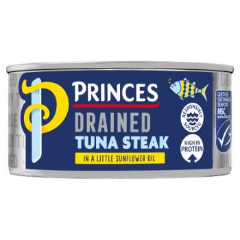 Princes Drained Tuna Steak in a Little Sunflower Oil 110g
