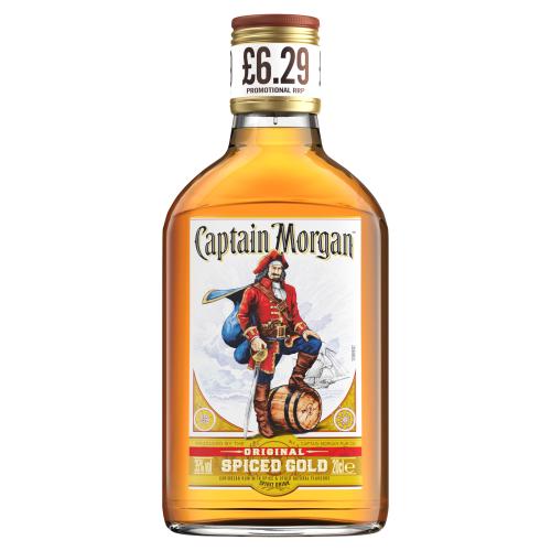 Captain Morgan Original Spiced Gold Rum Based Spirit Drink 35% vol 20cl  £6.29 PMP 08x06 - From ONE O ONE MARYHILL ROAD in Glasgow | APPY SHOP