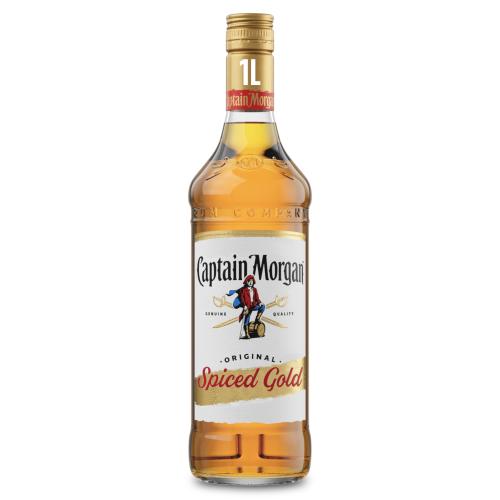 Captain Morgan Spiced Gold Rum Based Spirit Drink 35% vol 1L Bottle - From  Manor Stores in Chinnor | APPY SHOP